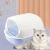 Fully Enclosed Pet Kitten Anti Splash Indoor Toilet Clean Sand  Tray  Basin Cleaning Cats Supplies