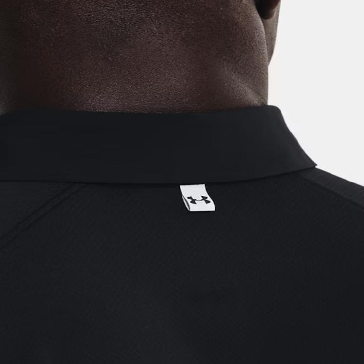 Under Armour Iso-Chill Solid Golf Polo Мужские топы Черный 1370090-001
