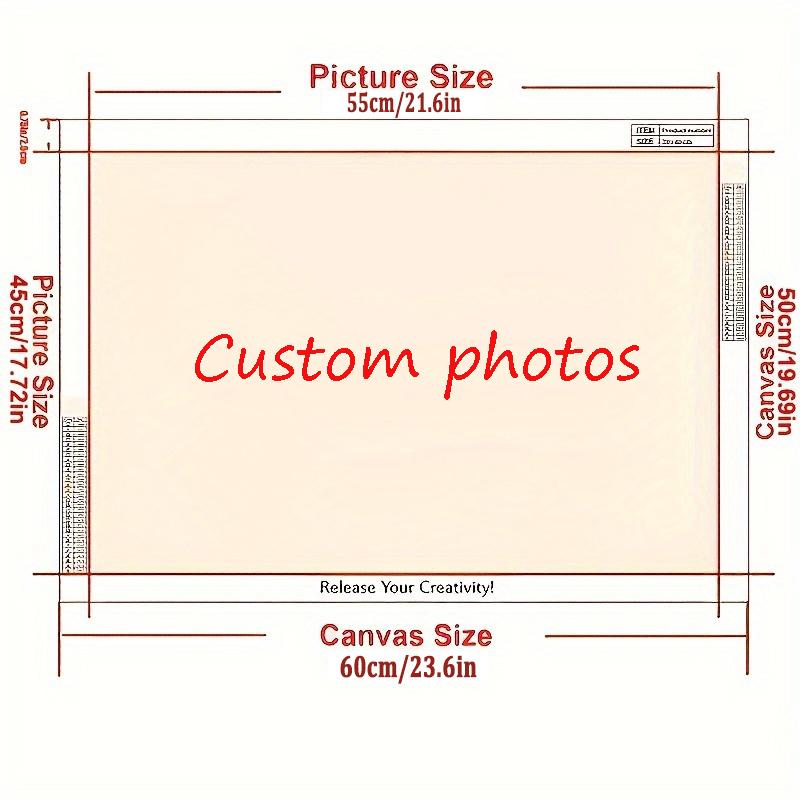 Large Size PhotoCustom Modern Painting By Numbers Handpainted Photo Custom By Numbers Wall Decors Diy Gift Adults Crafts Family Portraits