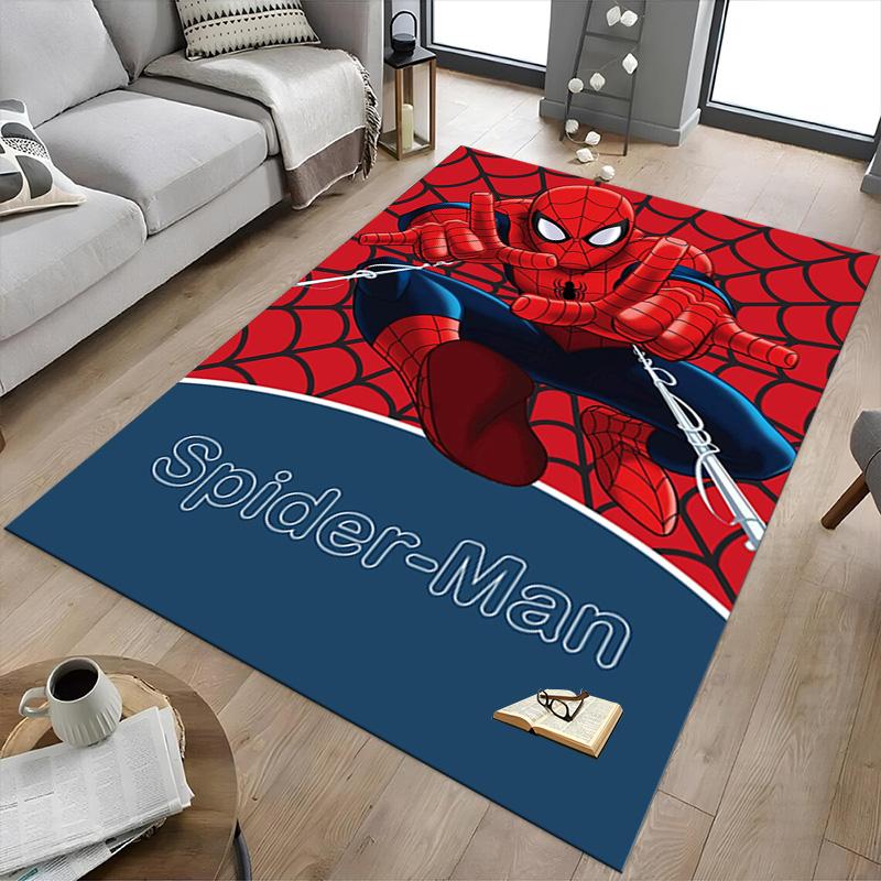 Spiderman Adventure Carpet For Playroom Bedroom Living Room Sofa Home Decorkids Game Area Rug Nonslip Floor Mat