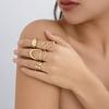Yousheng 3/4 шт. нерегулярные открытые кольца минималистичные штабелируемые кольца женские геометрические костяшки пальцев кольца для подарков на день рождения и Рождество