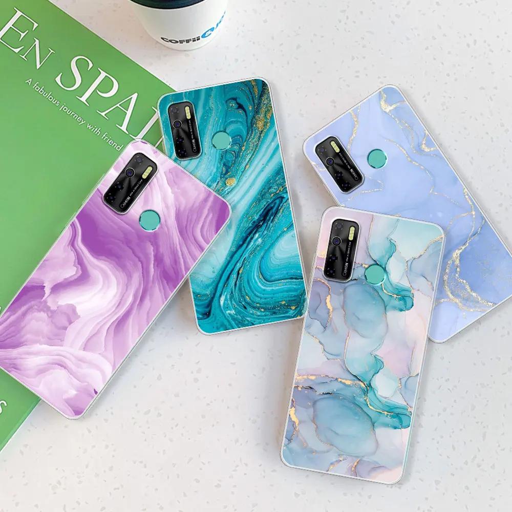 Чехол-бампер для Tecno Spark 5 Pro / Tecno Camon 15 Air / Camon15, прозрачный, из мягкого силикона TPU, или чехол для Tecno Spark 5