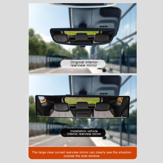 Car Rear View Interior Clear Convex Mirror Highly Panoramic Wide Angle No Blind