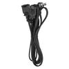 Power Cord Extension Y Splitter NEMA 1 15P Male To Dual 1 15R Female Connectors Cable 18AWG