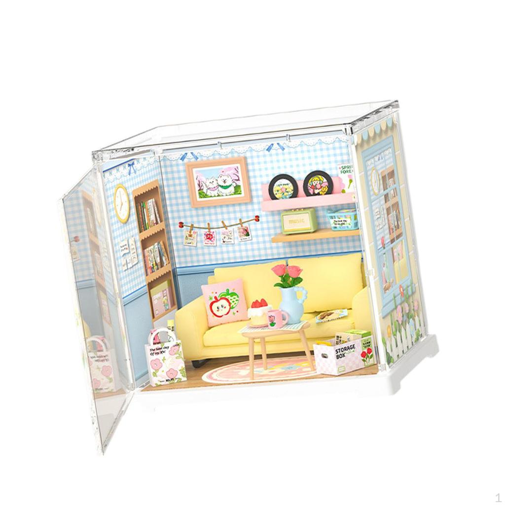Миниатюрный кукольный домик своими руками, 3D-головоломка, коллекция игрушек для рукоделия, кукольный домик ручной работы с мебелью для