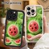 Phone case: 2D flat design, fits iPhone 18 17 16 15 14 13 Pro, watermelon set, perfect Christmas and Halloween holiday gift
