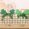 St. Patrick's Day Headband Glitter Shamrock Top Hat Hair Hoop Festive Clover Hairband for Women Girls Boys Parties Events Dress Up