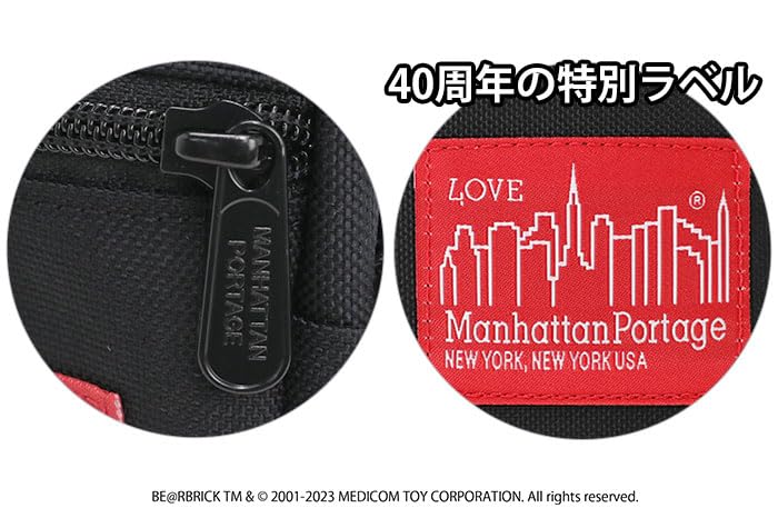 Оригинальный продукт Сумка через плечо MP1403PLBEARBRICK23 City Light Bag 2023 Черный [Manhattan Portage] [Официальный] с BE@RBRICK