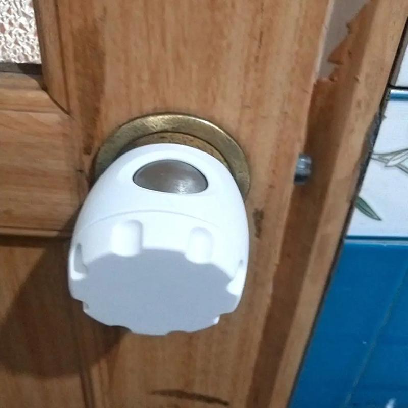 2/4 шт. защитная крышка дверной ручки детская защитная крышка дверной ручки с резьбой многоразовая защита для дома детская