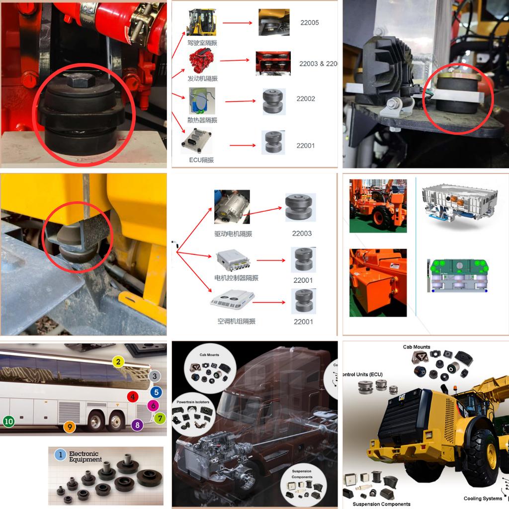 Moulding Truck Engine Mounts Silent Blocks Screw Feet Rubber Mounts Shock Absorber Vibration Damper Isolator