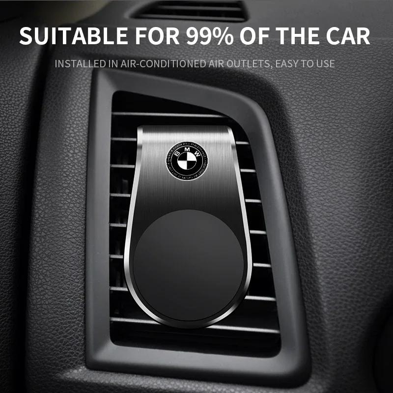 WGO1 X4 X5 E46 E96 Magnetic Car Phone Holder Air Vent Clip Mount Mobile Cellphone GPS Support For BMW X1 X3 X5 X6 X7 E30 E90 M3 E84 E