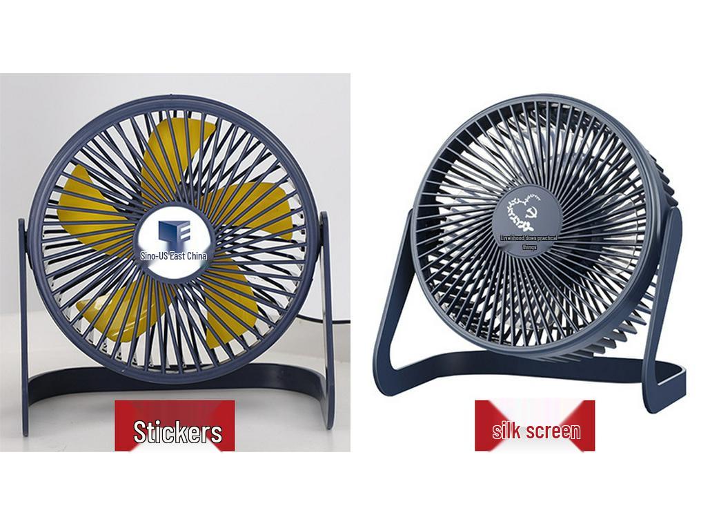 5-дюймовый USB мини электрический настольный вентилятор, бесшумный, для студентов, для офиса, для охлаждения
