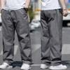 Autumn and Winter Men's Clothing plus-Sized Oversized Slacks Thick Elastic Cotton Loose Cargo