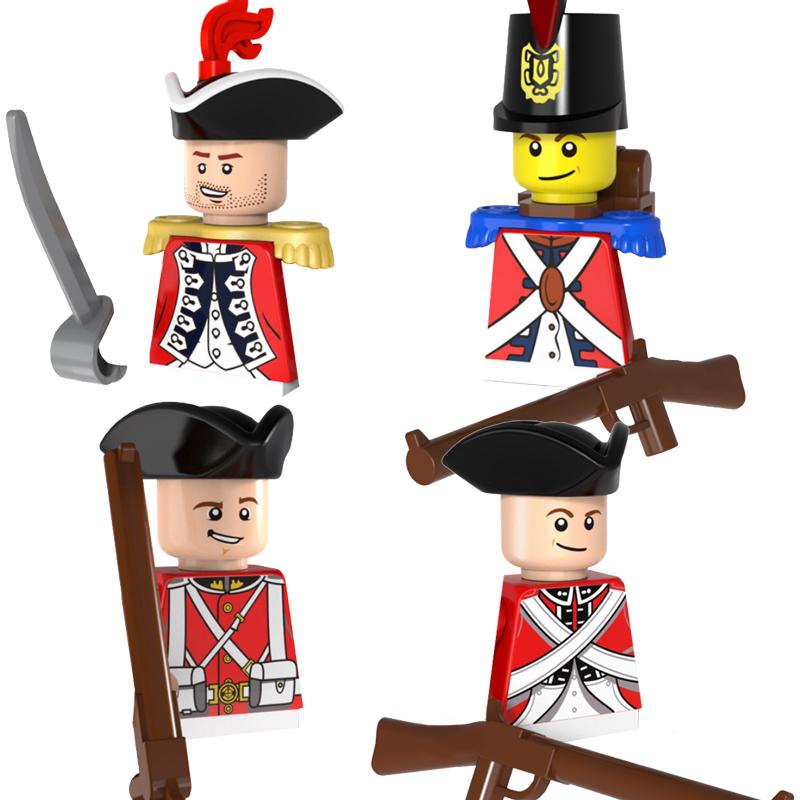 Средневековый Солдат Рыцарь Фигурка MOC Строительный Блок Зеленый Дракон Замок Пехота Орки Пират Римская Кавалерия Оружие Игрушки Подарки D122