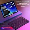Беспроводной набор: Bluetooth-клавиатура и мышь, совместимые с iPad, мобильными телефонами, планшетами, Cangjie, русским, испанским, тайским