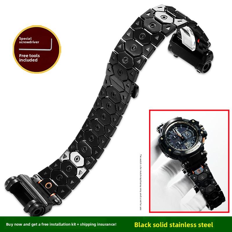 Для Casio -SHOCK 5410 GPW-1000 GPW1000 Серии Модифицированный Нержавеющая Сталь Ремешок мужской Металлический Браслет часовой ремешок Аксессуары инструменты
