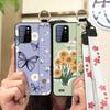 Phone Holder Kickstand Phone Case For Oukitel C25 Dirt-resistant Fashion Design Waterproof Wrist Strap Oil Painting Ring