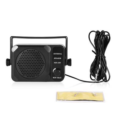 1 шт. Мини Портативный 3,5 мм Внешний Динамик для Yaesu Icom Автомобильная Двусторонняя Радиостанция Черный