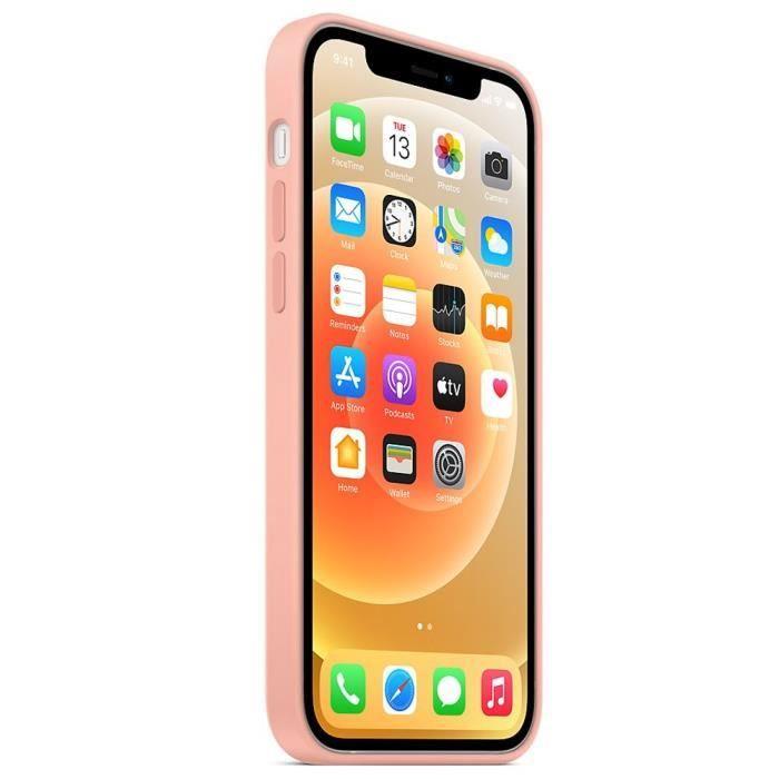 Coque - Silicone - pour iPhone 13 Pro - Rose - Antidérapante - 2 Verres Trempés