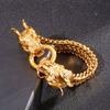 4 стиля, серебряный цвет, европейские и американские модные ювелирные изделия, мужской многослойный браслет, мужской браслет с властным двойным драконом, пряжка для крана