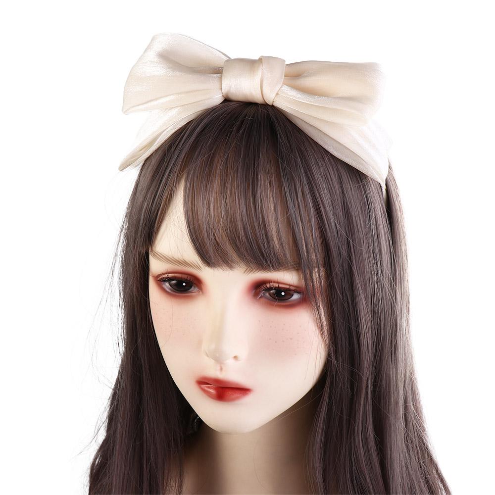Hair Accessories Headwear Bright Silk Hairband Women Headband Bow Hair Hoop Korean Style Hairband