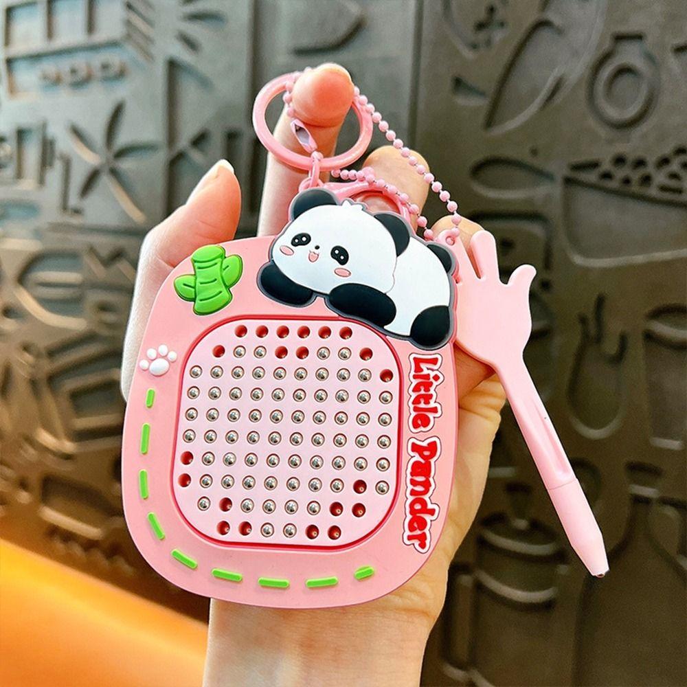 Decompression Capybara Drawing Board Keychain Hanging Schoolbag Pendant for Kids Toys