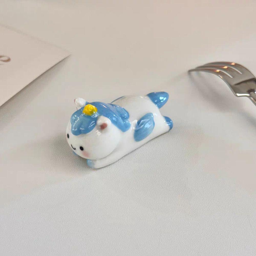 Cartoon Horse Chopstick Rest Ceramic Chopstick Rack Ornament Chopsticks Holder Decor