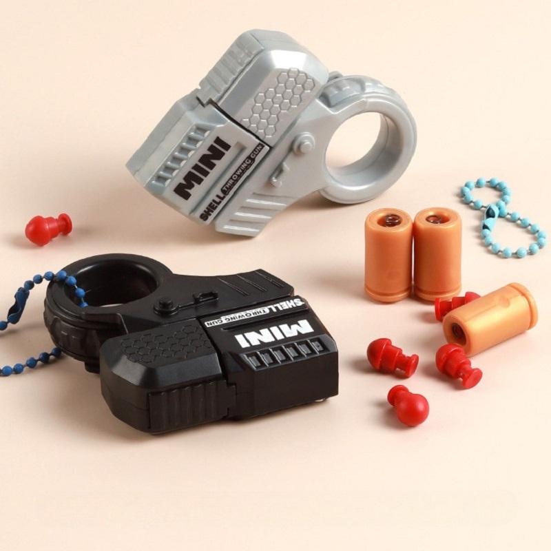 Мини-пистолет для метания снарядов, вращатель для пальцев, декомпрессионный игрушечный пистолет, офисные игрушки для снятия стресса и беспокойства, подарки для детей и взрослых