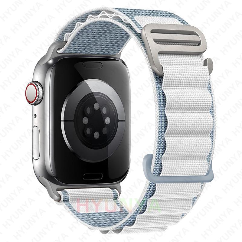 Альпийские ремешки для ремешков часов iWatch Серии 10 11 46мм 9 8 7 SE Ultra 2 3 49мм 44мм 45мм 40мм 41мм 42мм Браслет для часов