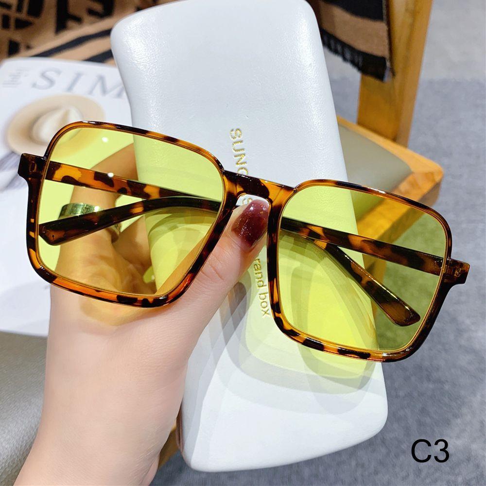 Luxury Black Eyewear UV400 Men Sun Glasses Oversized Sunglasses Goggle Women Square Sunglasses