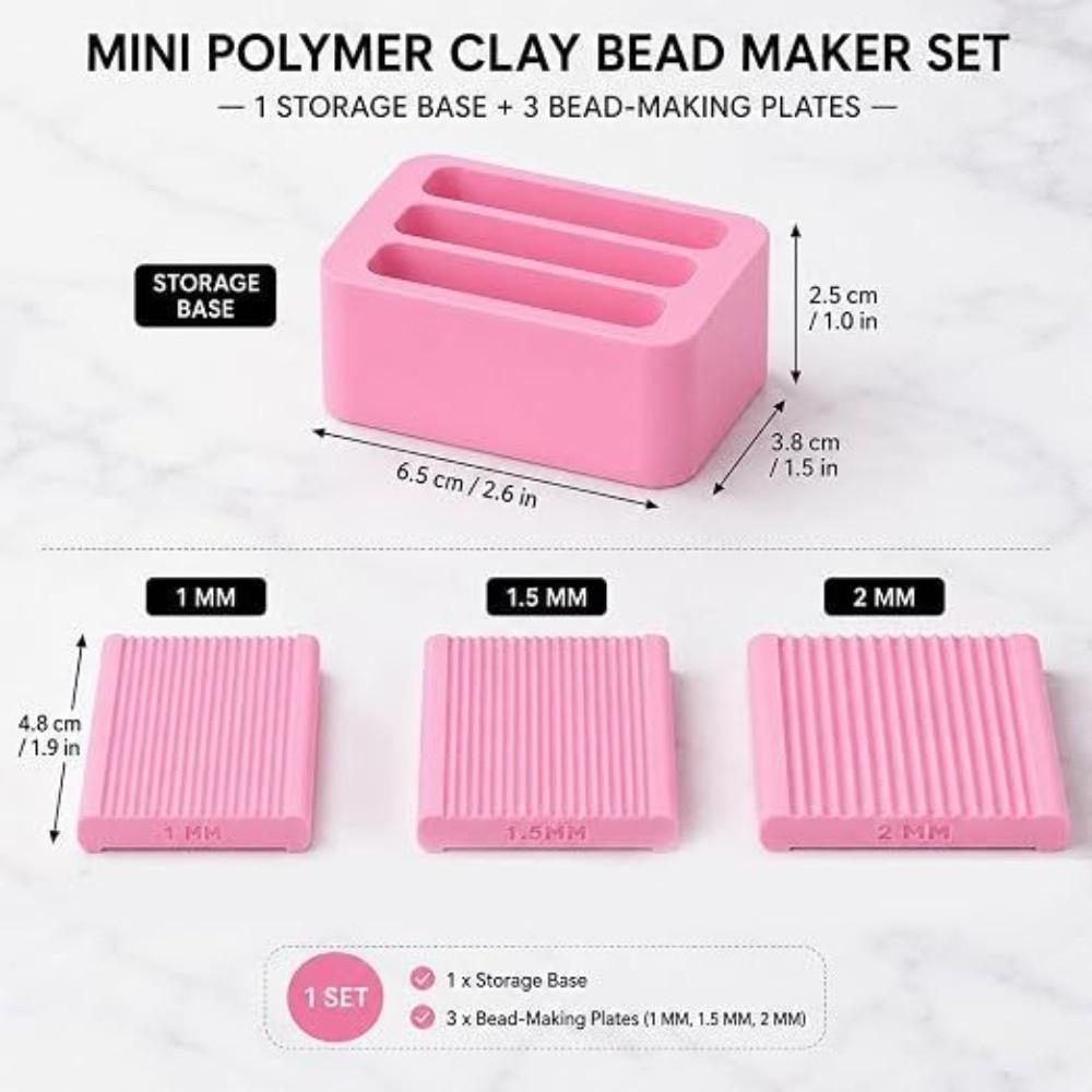 1&1.5&2mm Clay Ball Maker 3D Print Bead Shaping Tool Creative Rolling Clay Mold for Jewelry Making