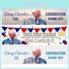 Флаг коронации короля Карла III Премиальная полиэстеровая ткань 50x150см