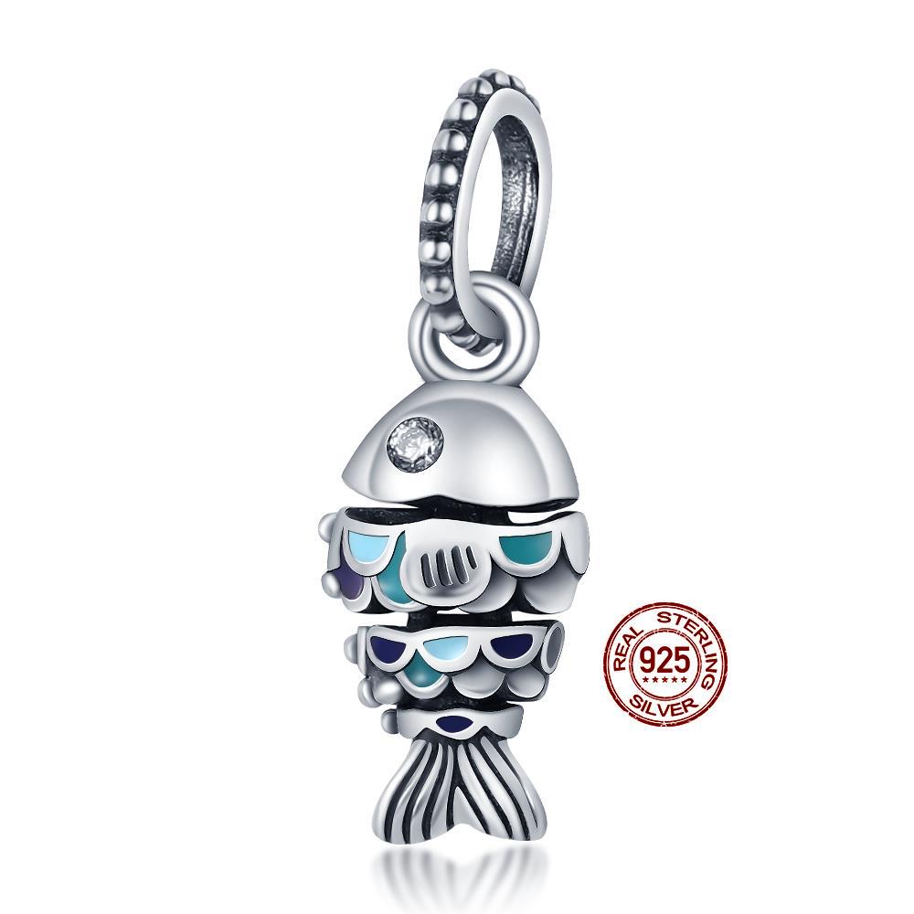 Charms Fit Diy Original Bracelet Real S925 Sterling Silver Beads Luminou Pendants Firefly Ocean Series Dangle Fine Jewelry