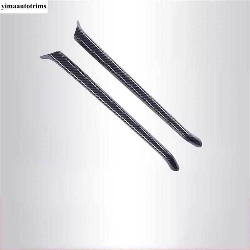 Car Central Control Gear Shift Box Panel Strip Decoration Cover Trim For Mazda CX-5 CX5 2017 - 2024 ABS Carbon Fiber Accessories