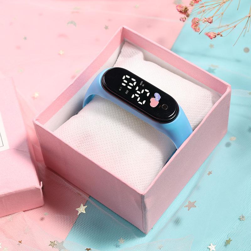 Основная мода Reward детские часы школьные студенческие светящиеся светодиодные часы детские электронные часы для девочек мальчиков часы Love Unique