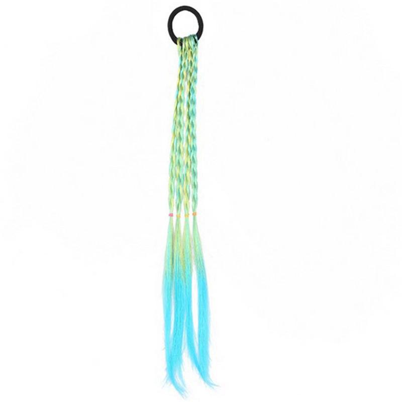 Резинка для волос для женщин и девочек, резиновая лента, кольцо, твист, коса, аксессуары для волос, разноцветный держатель для хвоста, милый парик для волос