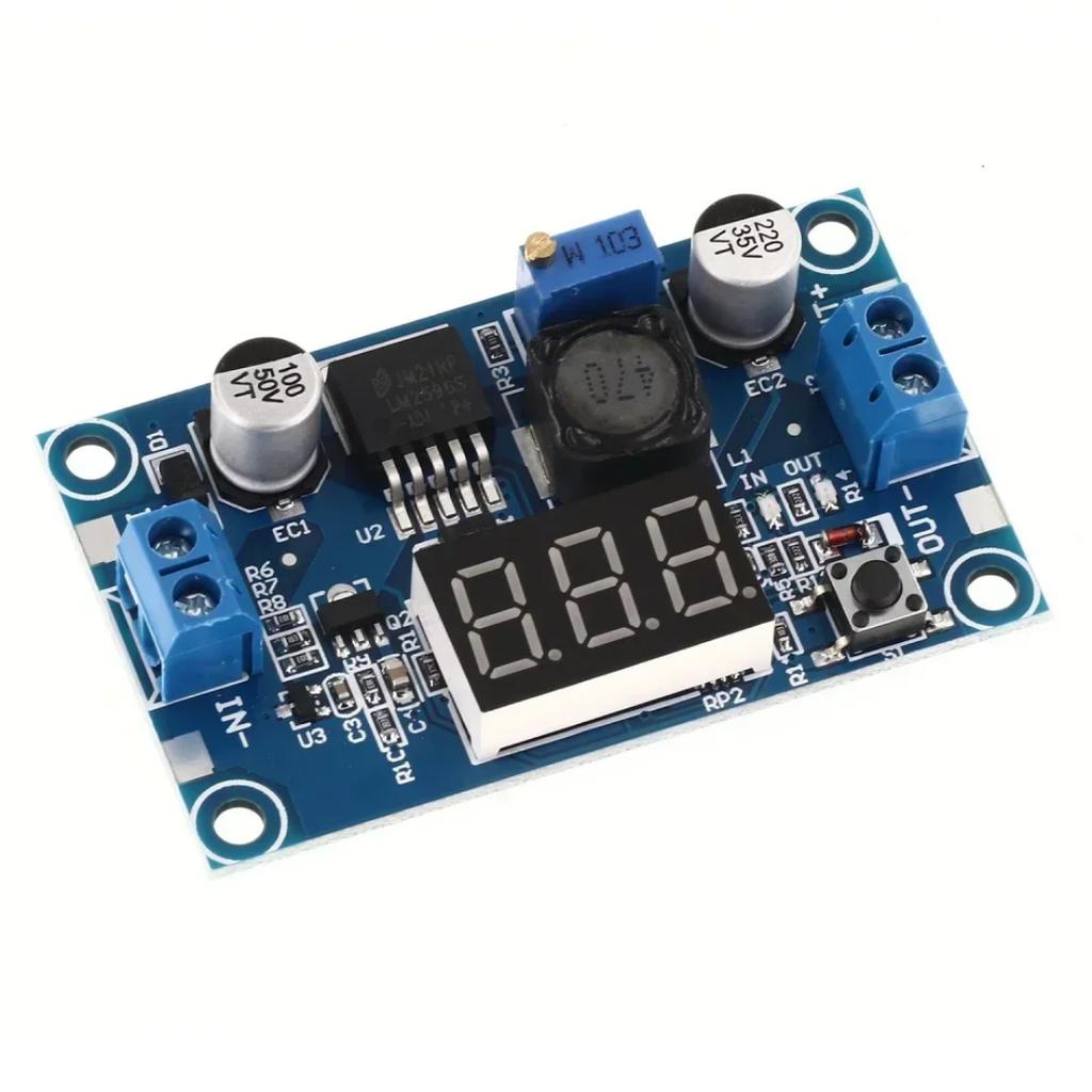 LM2596 DC DC Понижающий Преобразователь Регулятор Напряжения Светодиодный Дисплей Вольтметр 4.0~40 до 1.3-37В Понижающий Адаптер Регулируемый Источник Питания