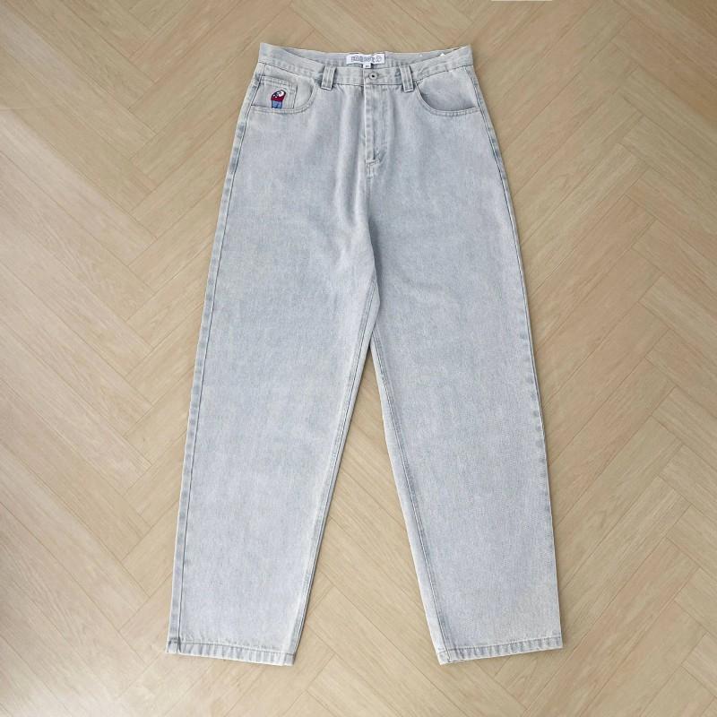 Y2K Streetwear Mens Loose Fit Denim Shorts Vintage Washed Cotton Casual Short Pants Youth