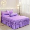 9 Colors Ruffle Lace Skirt Bedspread Home Textile Solid Bed Skirt Bedroom Coverlets Bedspreads Sheets Dust Cover Bedding