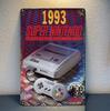 1pSuper Nintendo 1993 Реклама Ретро Видеоигра Металлическая Плакат - 20x30см () Подписать