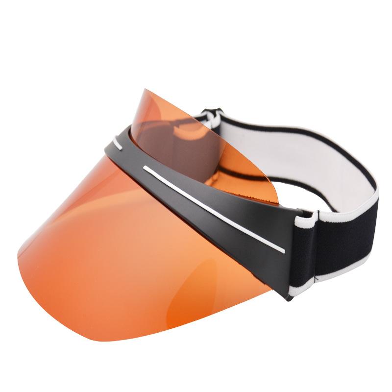 Summer trendy sun hat with sun protection lenses, large brim, outdoor breathable baseball cap, direct supply