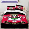Fc Crest Design Printed Pattern Duvet Cover Set – includes 1 duvet cover and 2 matching pillowcases Bedroom decor Christmas gifts