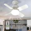Remote Control LED Light Bulbs Ceiling Fan With Light E27 Socket Dimmable Wireless Fans Lighting For Bedroom Kitchen