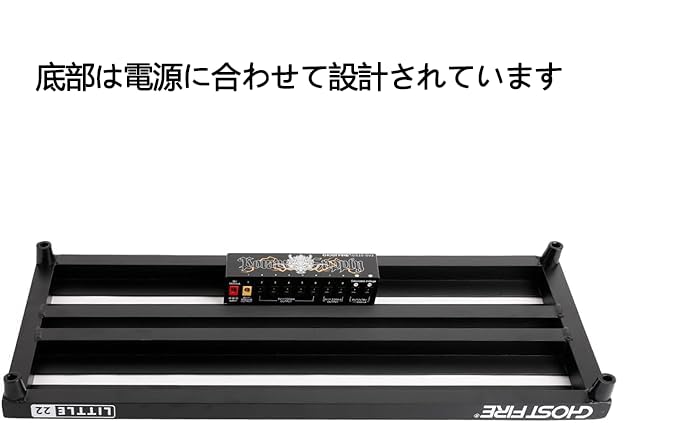 GHOSTFIRE Pedal Board V-Little22 56x25cm Aluminum