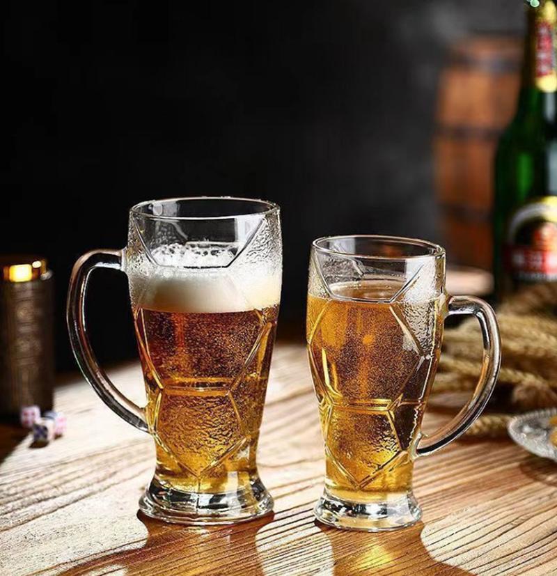 2 шт. кружка для пива Euro Cup большой емкости 420 мл/620 мл бар дома утолщенная кружка для крафтового пива супер толстое стекло