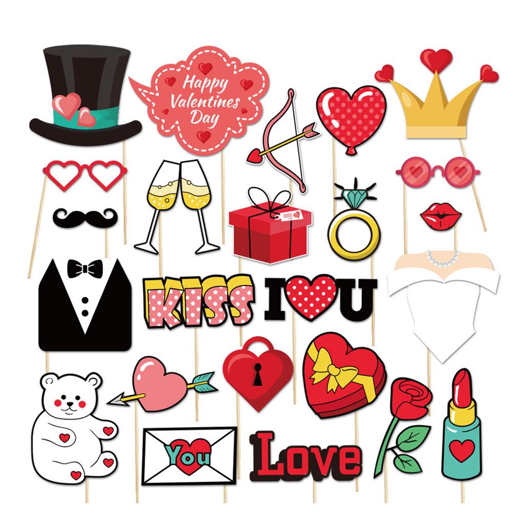 Valentines Day Photo Booth Props Valentines Day Decorations Valentines Photography Props Wedding Photo Props Photo Frame