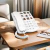 One-Touch Dialing Corded Telephone for Seniors with Large Volume Buttons and Hands-Free Feature