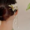 1pc White Lily of the Valley Hairpin Fairy Tassels Ancient Style  Chinese Style Headwear Handmade Hair Accessories Hair Needle