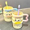 Высокоценная чашка для полоскания рта с клоуном, детская чашка для полоскания рта, парные стаканы для зубных щеток для пары, стакан для зубных щеток, высококлассные зубные щетки для ванной комнаты
