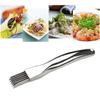 Onion Cutter with Protective Sheath Stainless Steel Blade Non-Slip Handle 6 Blades Vegetables Slicer for Quick Shredding Fruits Kitchen Tool